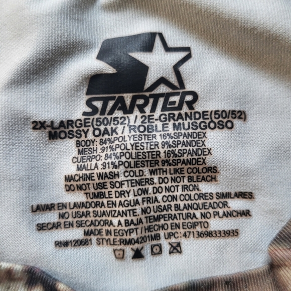 Mossy Oak Starter "Break Up Infinity" Women's Tee Poly/Spandex Camo 2xl B36 - Picture 3 of 6